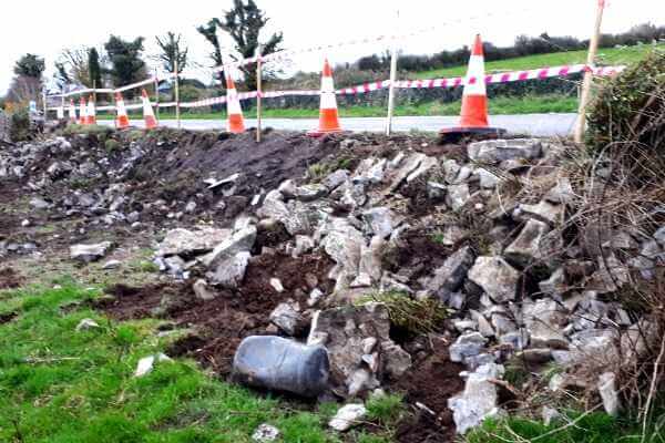 Damage boundary wall